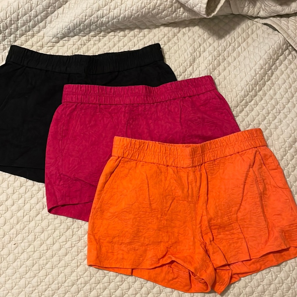 JCrew elastic waist shorts bundle. EUC.